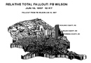 Plumbbob Wilson nuclear fallout map