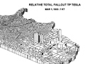 Teapot Tesla nuclear fallout map