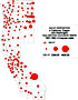 Deposition of radioactive Nd147 in California, Oregon and Washington state 1951-1962