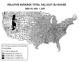 Fallout map from shot Jangle Sugar