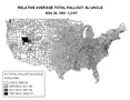 Fallout map for shot Jangle Uncle.