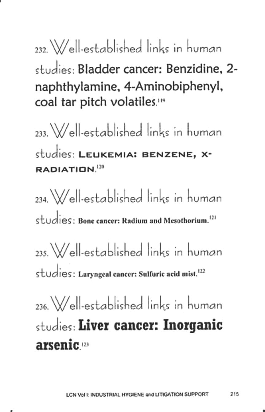 Exposure page from Legis Concise Notes.
