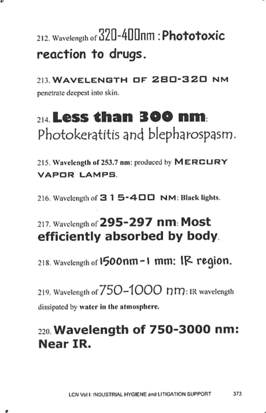 radiation, phototoxic, wavelength