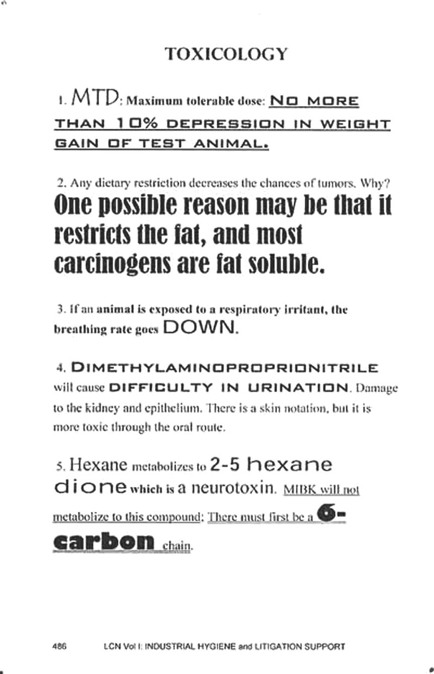 toxicology